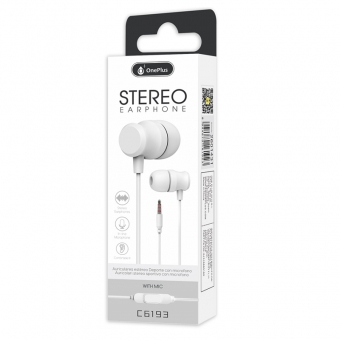 Headphones with microphone OnePlus 1.2 m  white 