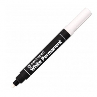 Versatile permanent Centropen marker 2.5 mm white 
