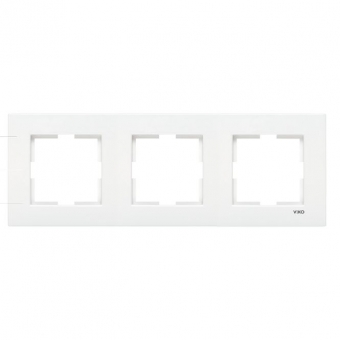 Three slot frame KARRE (white) 