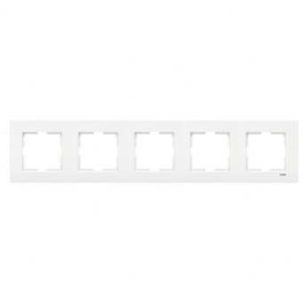 Five slot frame KARRE (white) 