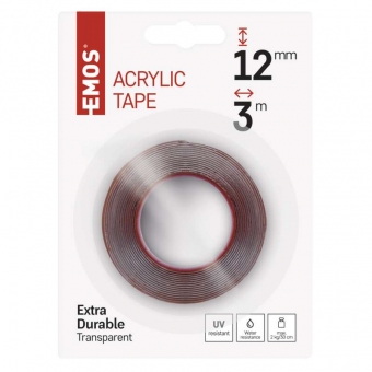 Double sided tape acrylic 18mmx3m 