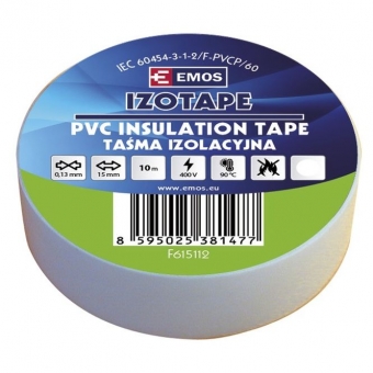 PVC. insulation tape Izotape 15/10 (white) 
