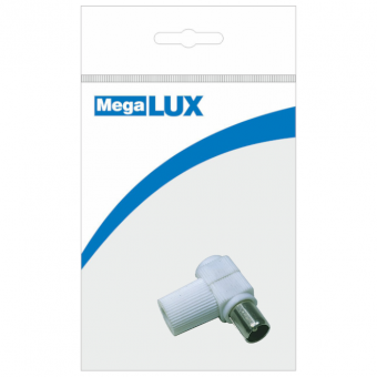 TV Plug for Cable Angled Screw Megalux 1 pc 