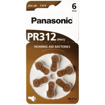 Panasonic Zinc-Air PR312H-LB 