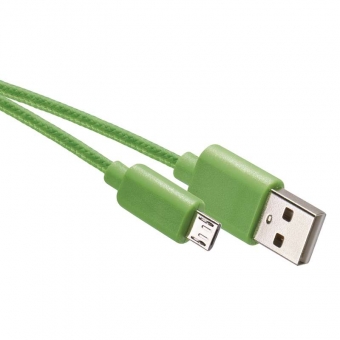 Laidas USB 2.0 A/M - micro B/M 1m (žalias) 