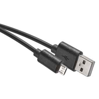 Cable USB 2.0 A/M - micro B/M 0.2m (black) 