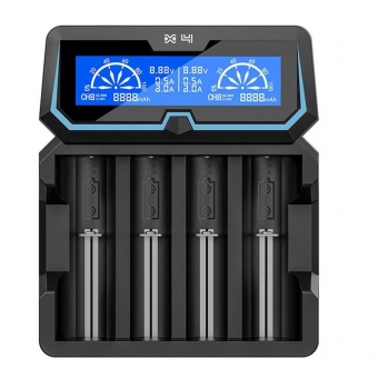 Akumuliatorių įkroviklis XTAR X4 Li-Ion/NiMh  2A AC/USB greito įkrovimo 